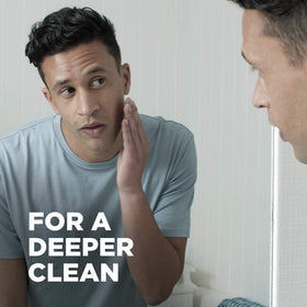 DOVE MEN + CARE textured scrub side detail for targeted exfoliation benefit