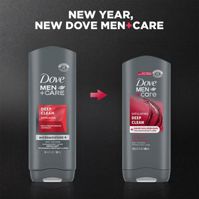 Dove Men+Care creamy foam texture close-up showing gentle exfoliation benefit