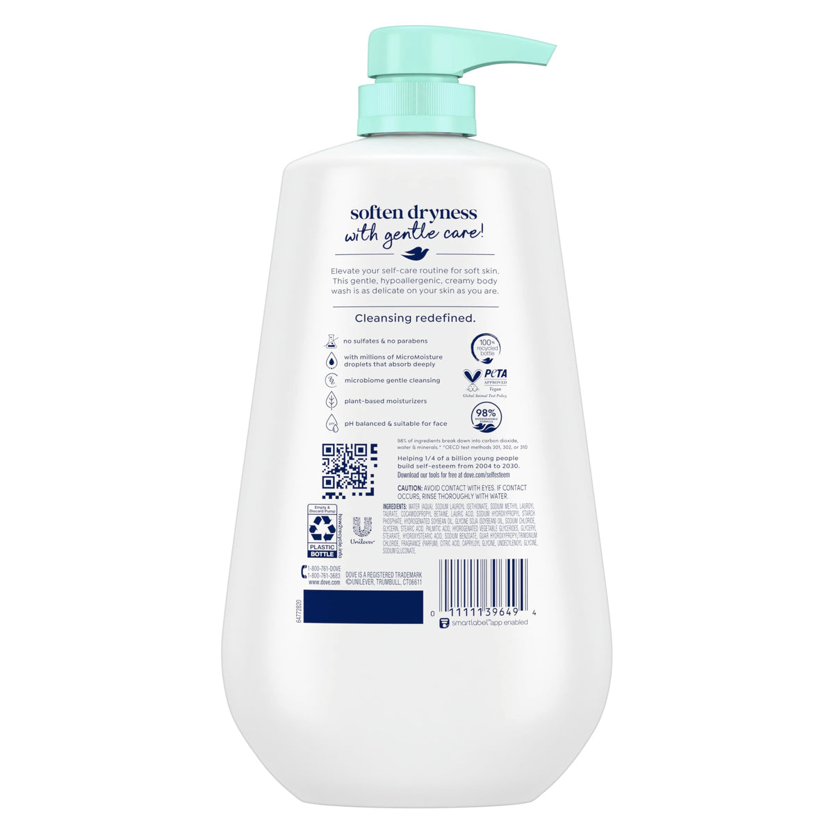 Dove microMoisture droplets close-up illustrating lasting hydration