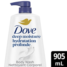 Dove pump dispenser closeup highlighting easy one-handed use and convenience