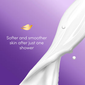 Dove relaxing body wash placed in a bathroom setting for a spa-like shower experience