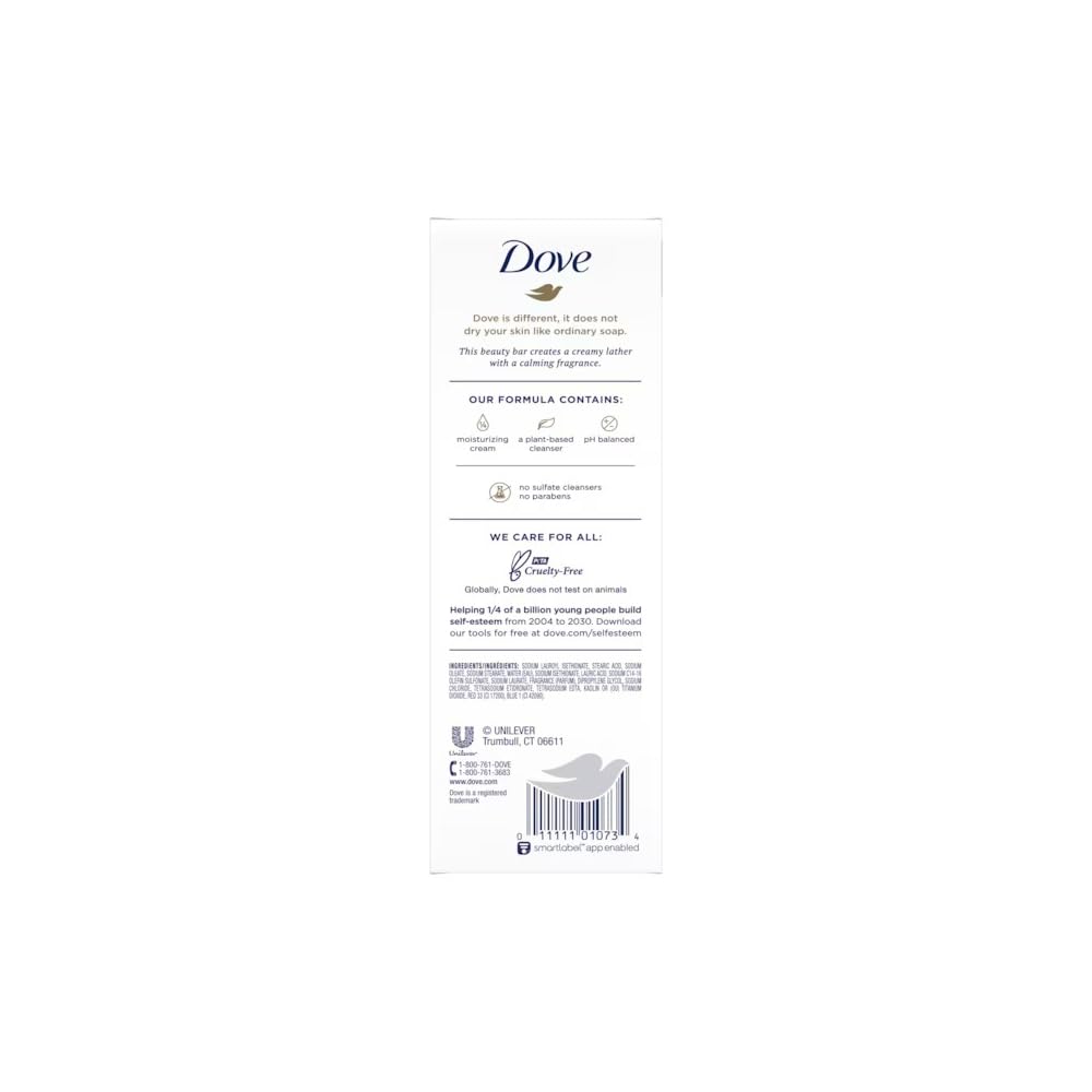 Dove bar lather close-up showing creamy foam and gentle moisturizing action