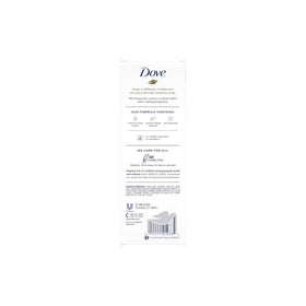 Dove bar lather close-up showing creamy foam and gentle moisturizing action