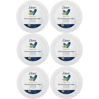 Dove front jar showing label and 5.07 fl oz size for quick identification and convenience