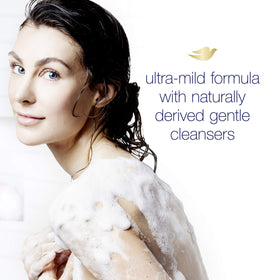 Dove label and ingredients panel showing hypoallergenic formula transparency benefit