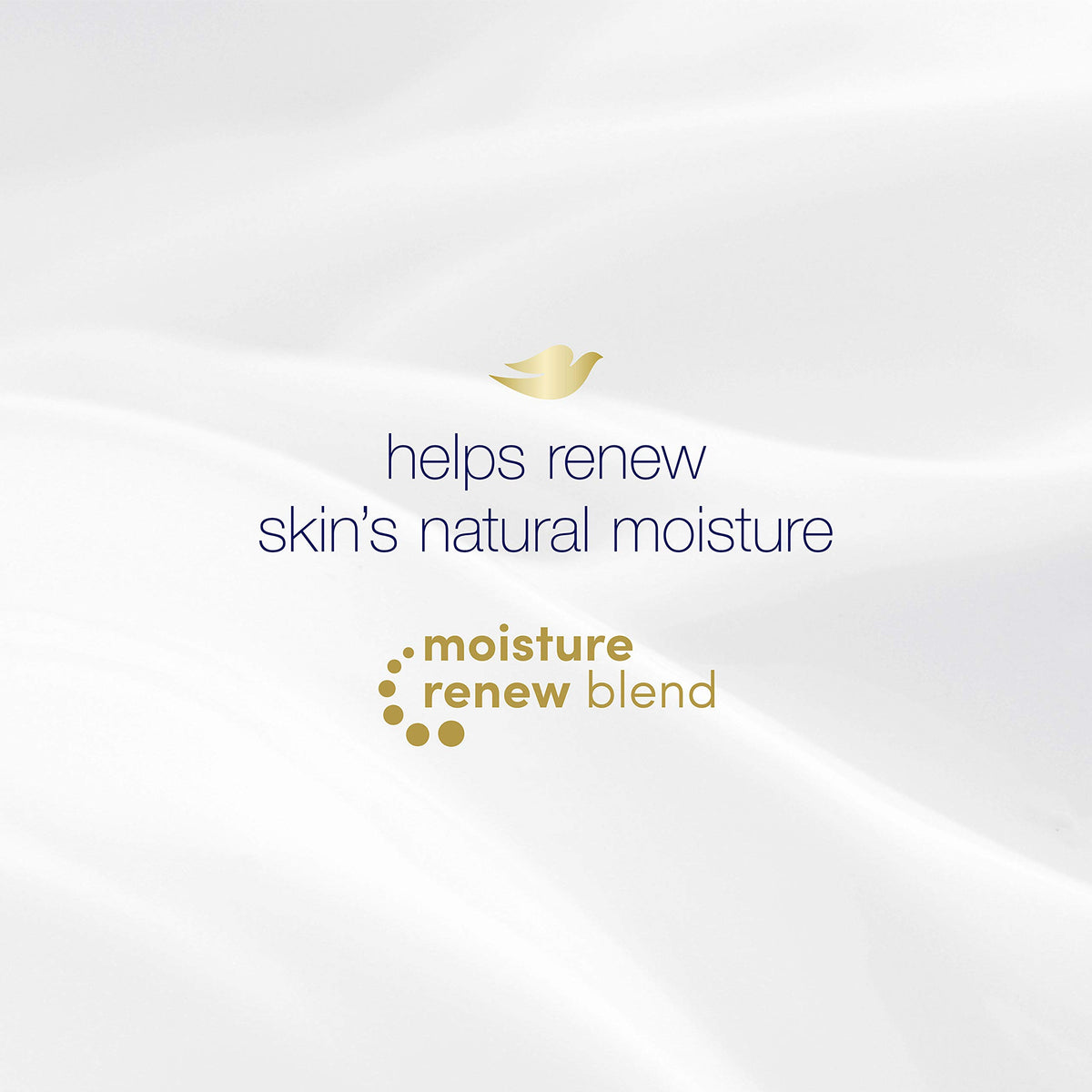 Dove pour action into hand illustrating smooth application and reduced irritation