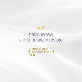 Dove pour action into hand illustrating smooth application and reduced irritation