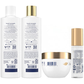 Dove shampoo and conditioner side by side highlighting daily care