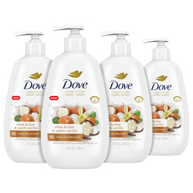 Dove bottle front packaging showing label and 12 oz size for easy identification and moisture benefits