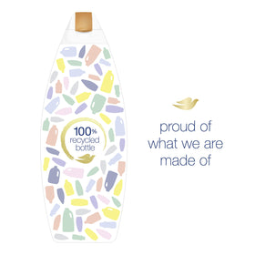Shower pouf with Dove lather, illustrating effective moisturizing wash