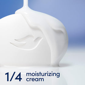 Close-up of Dove lather demonstrating gentle foam and softening action
