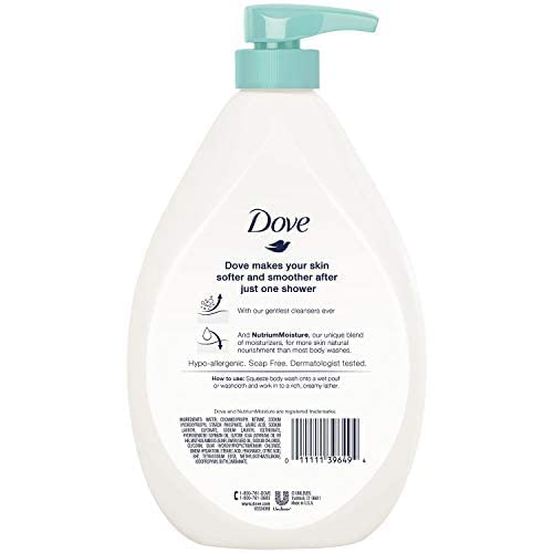 Dove creamy body wash close-up texture highlighting gentle moisturizing action