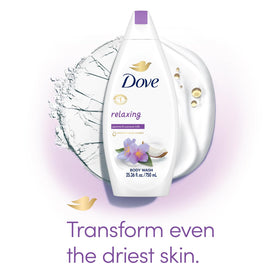 Creamy Dove body wash foam texture demonstrating rich lather and hydration benefit