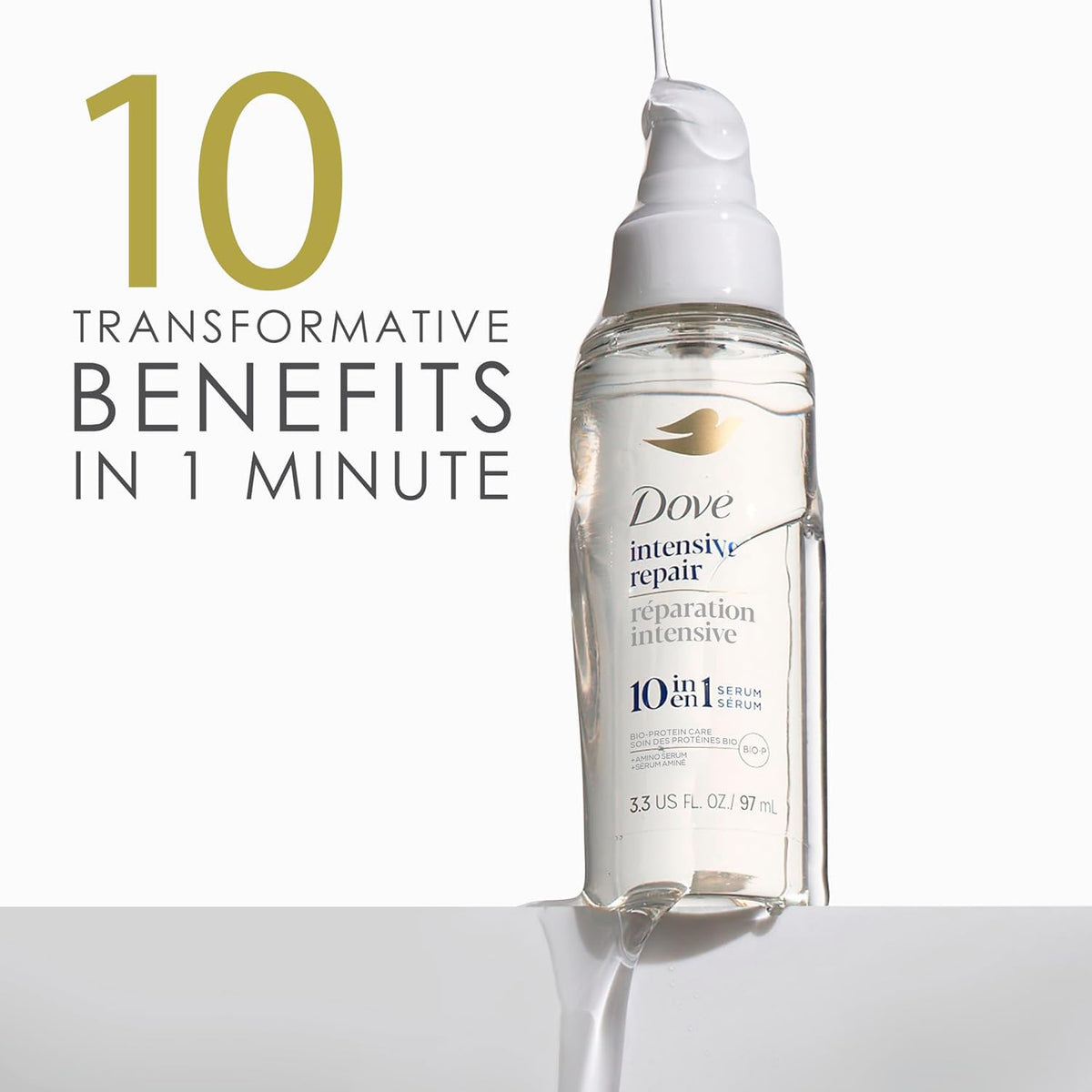 Dove creamy shampoo lather texture showing deep cleansing action