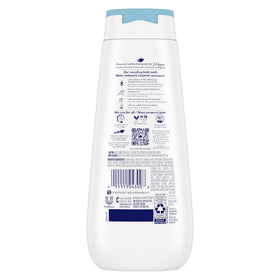 Dove close-up of exfoliating beads highlighting gentle renewal benefit