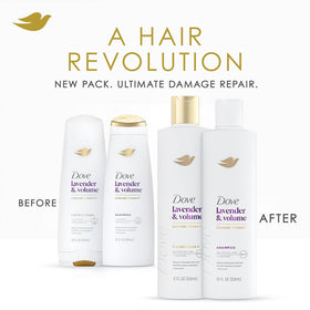 Dove shampoo foam lather texture demonstrating gentle cleansing benefit
