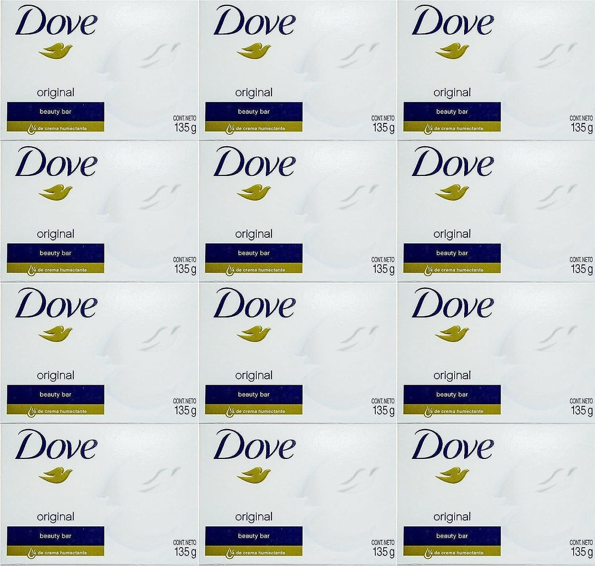 Dove white cream bar front packaging showing brand and benefits