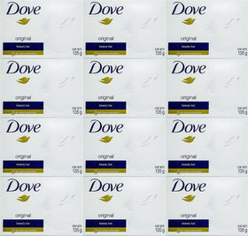 Dove white cream bar front packaging showing brand and benefits