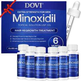 Dovi front packaging showing six bottles and clear treatment branding for easy recognition and supply value