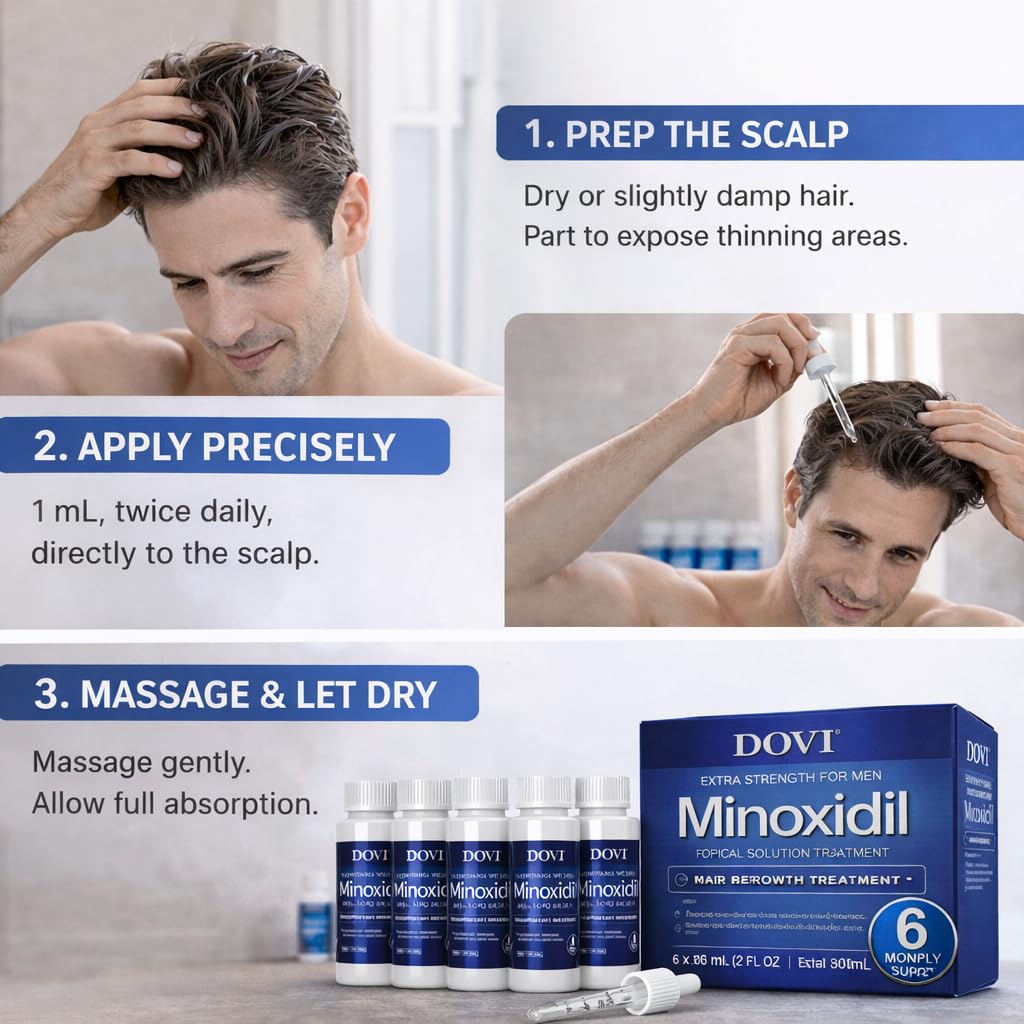 Dovi in bathroom routine scene showing integration into morning grooming for effortless daily use