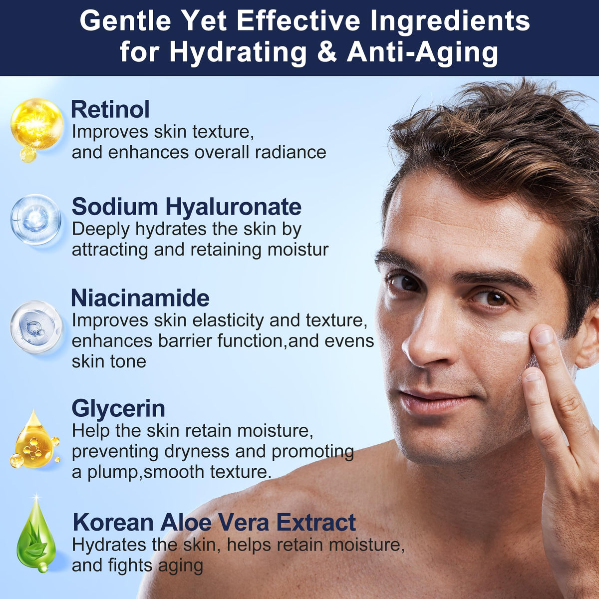 DOYEEWO man washing face demonstrating cleanser use for refreshed skin