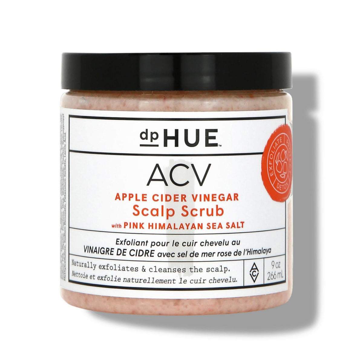 dpHUE jar front view showing product label and size for easy identification and benefit