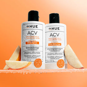 dpHUE shampoo lather texture showing gentle foam and hydration