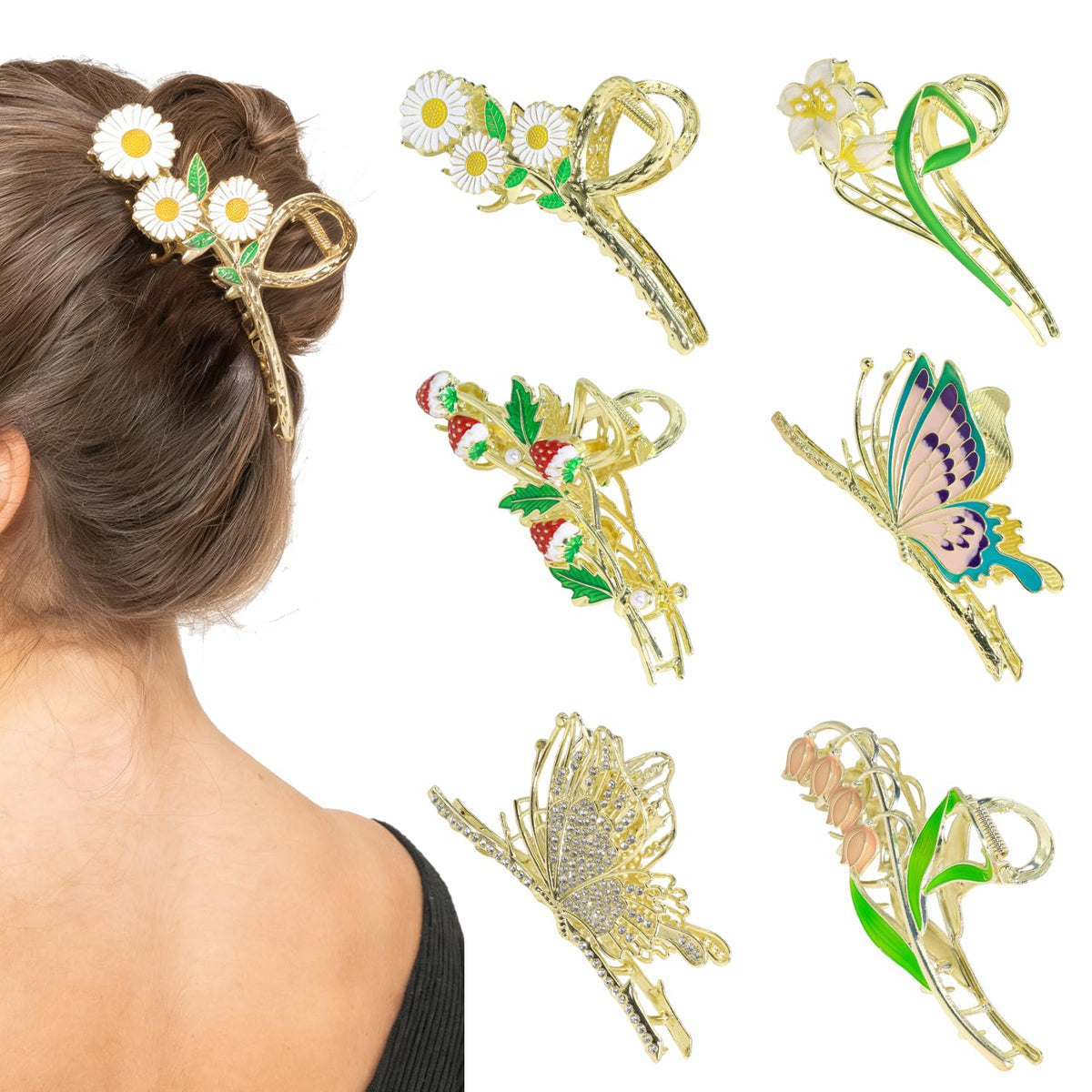 DPWCVM clip worn in wedding hairstyle showing decorative elegance and event-ready benefit