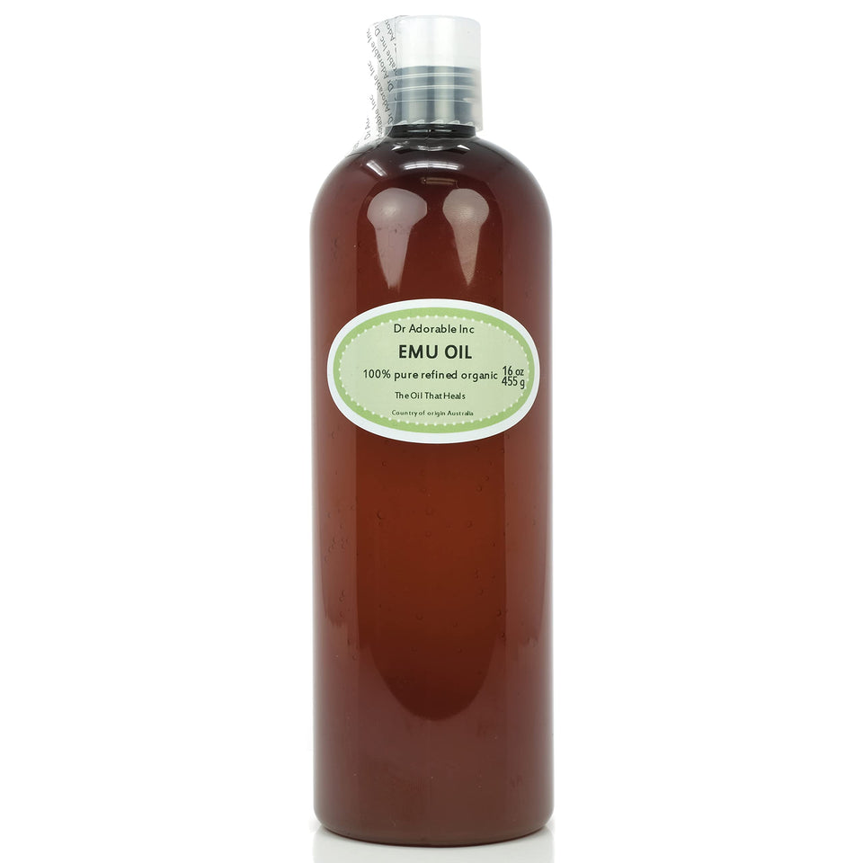 Dr Adorable front packaging showing 16 oz jar and clear label benefits