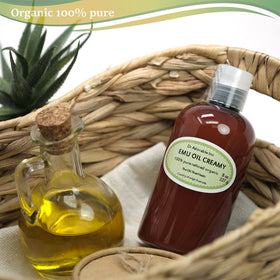 Dr Adorable creamy emu oil open jar close-up texture for easy absorption benefit