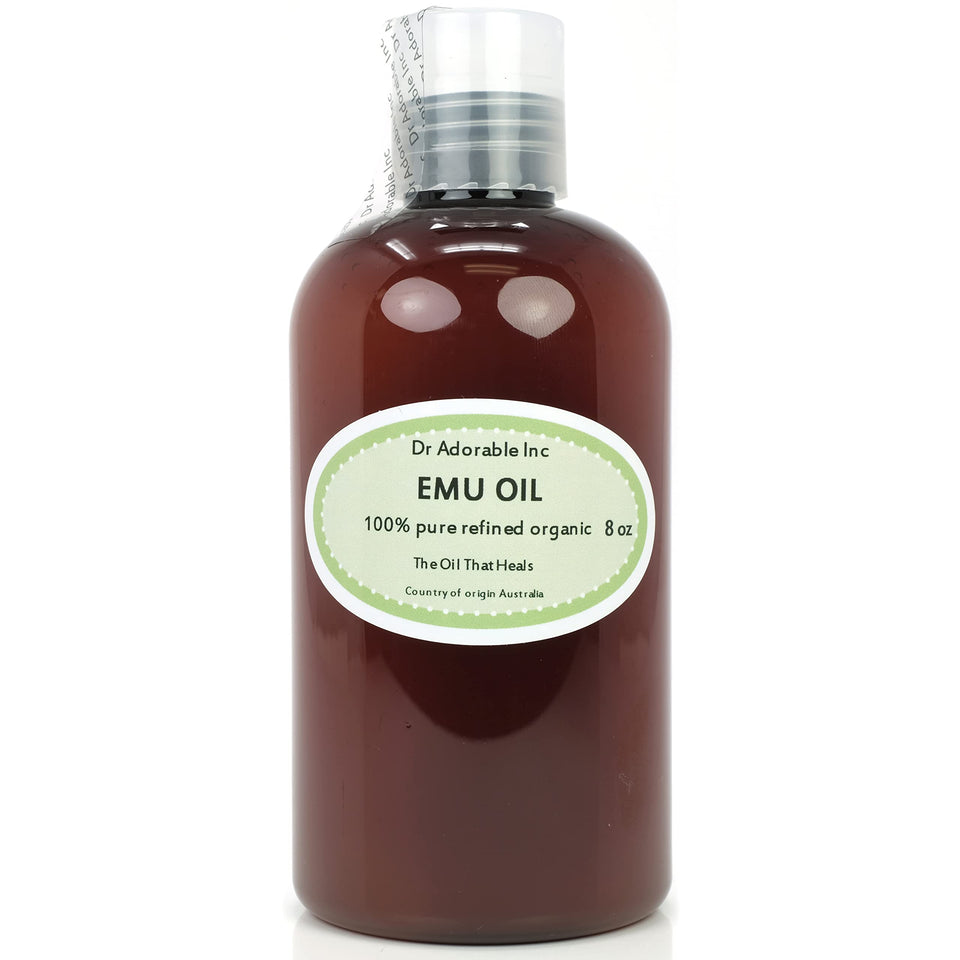 Dr Adorable front bottle 8 oz displaying label and organic origin benefits