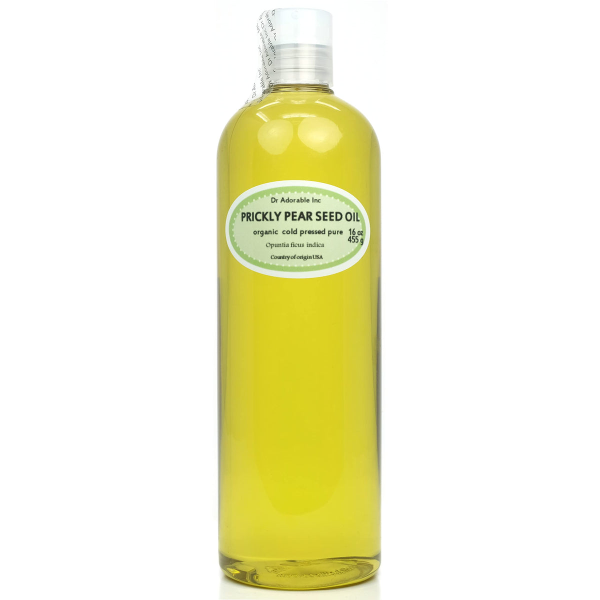 Dr Adorable front bottle showing label and 16 oz size for clear identification and purity