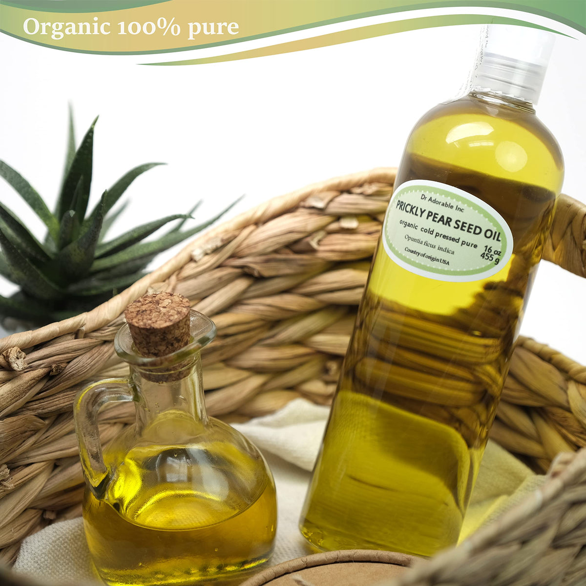 Dr Adorable oil texture close-up illustrating lightweight consistency and silky finish
