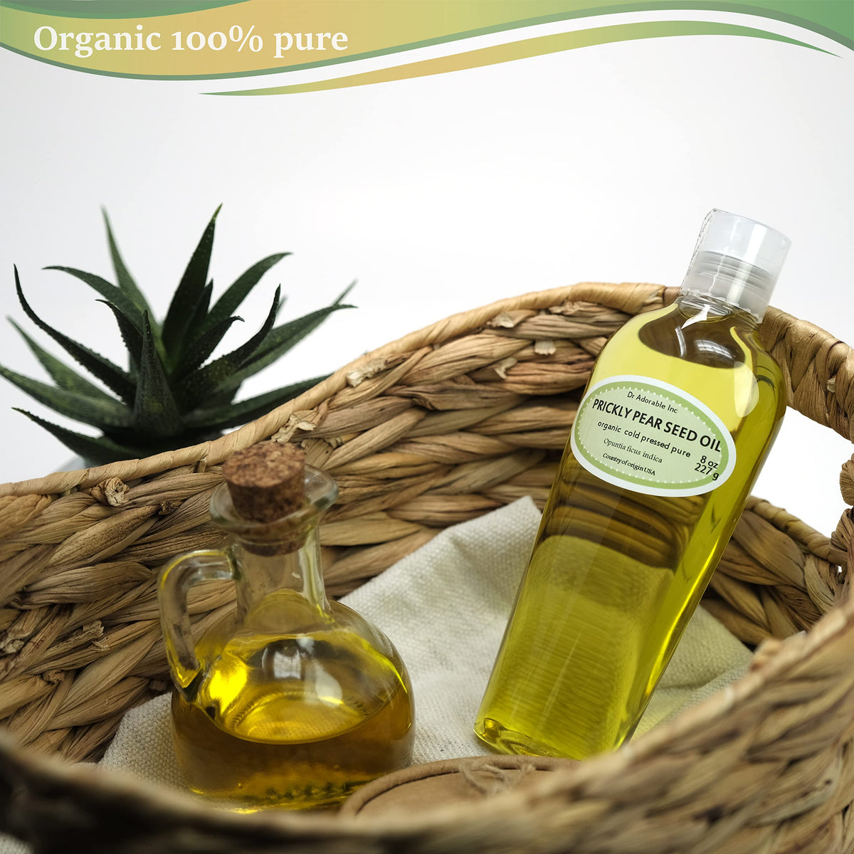 Dr Adorable oil texture closeup highlighting lightweight absorbent finish