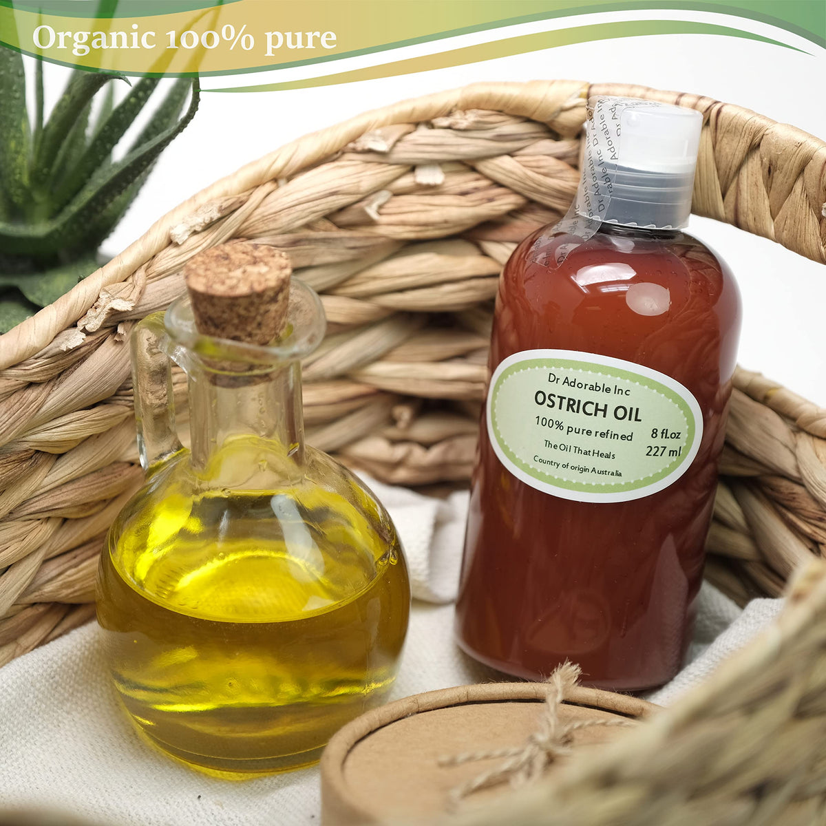 Dr Adorable close-up of oil drop texture showing lightweight absorption benefit