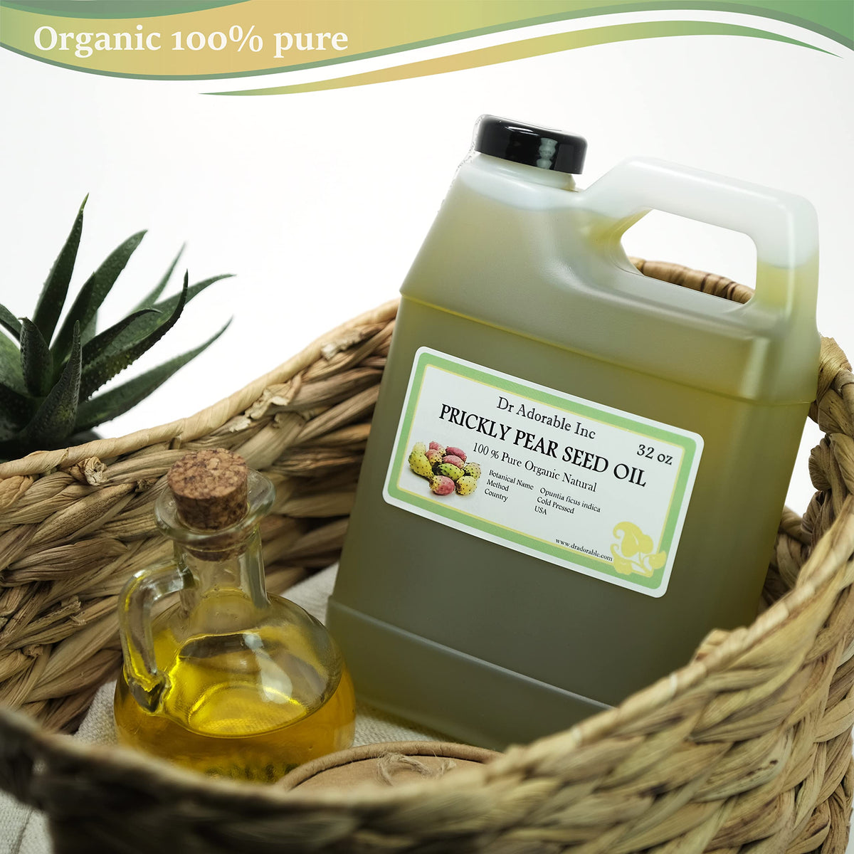 Dr Adorable oil texture close-up highlighting lightweight absorption benefit