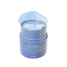 Dr.Althea front packaging of pore refresh cleansing balm highlighting hygienic design and travel convenience