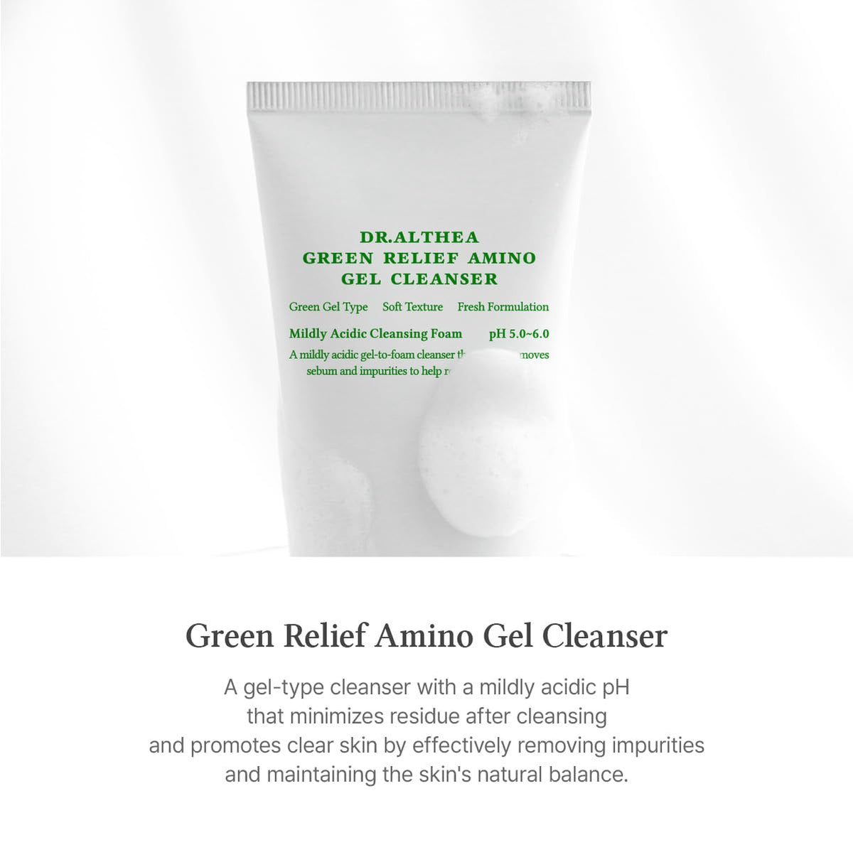 Dr.Althea pump and cap detail highlighting easy dispensing and mess-free use