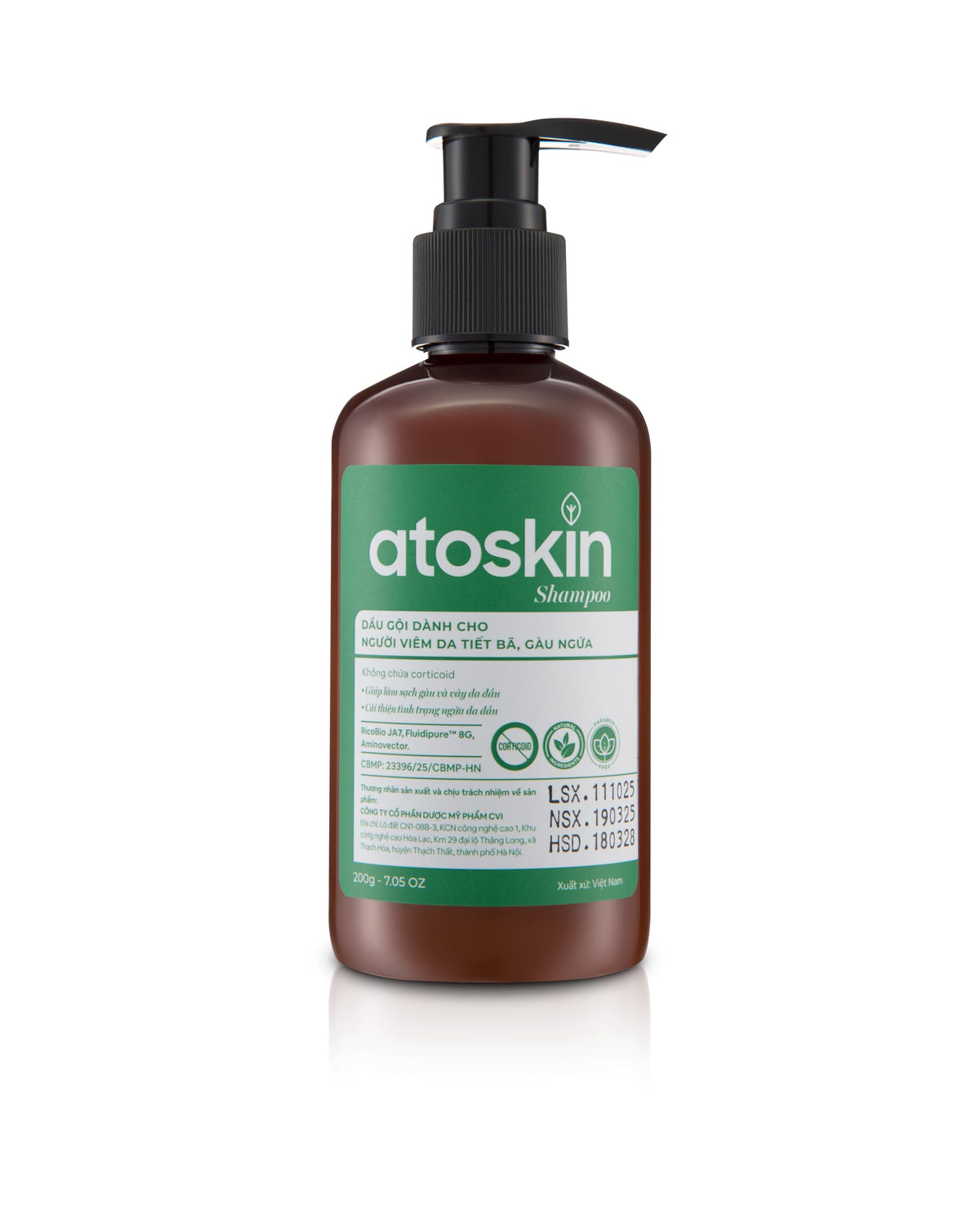dr.atoskin front packaging showing clear product benefits