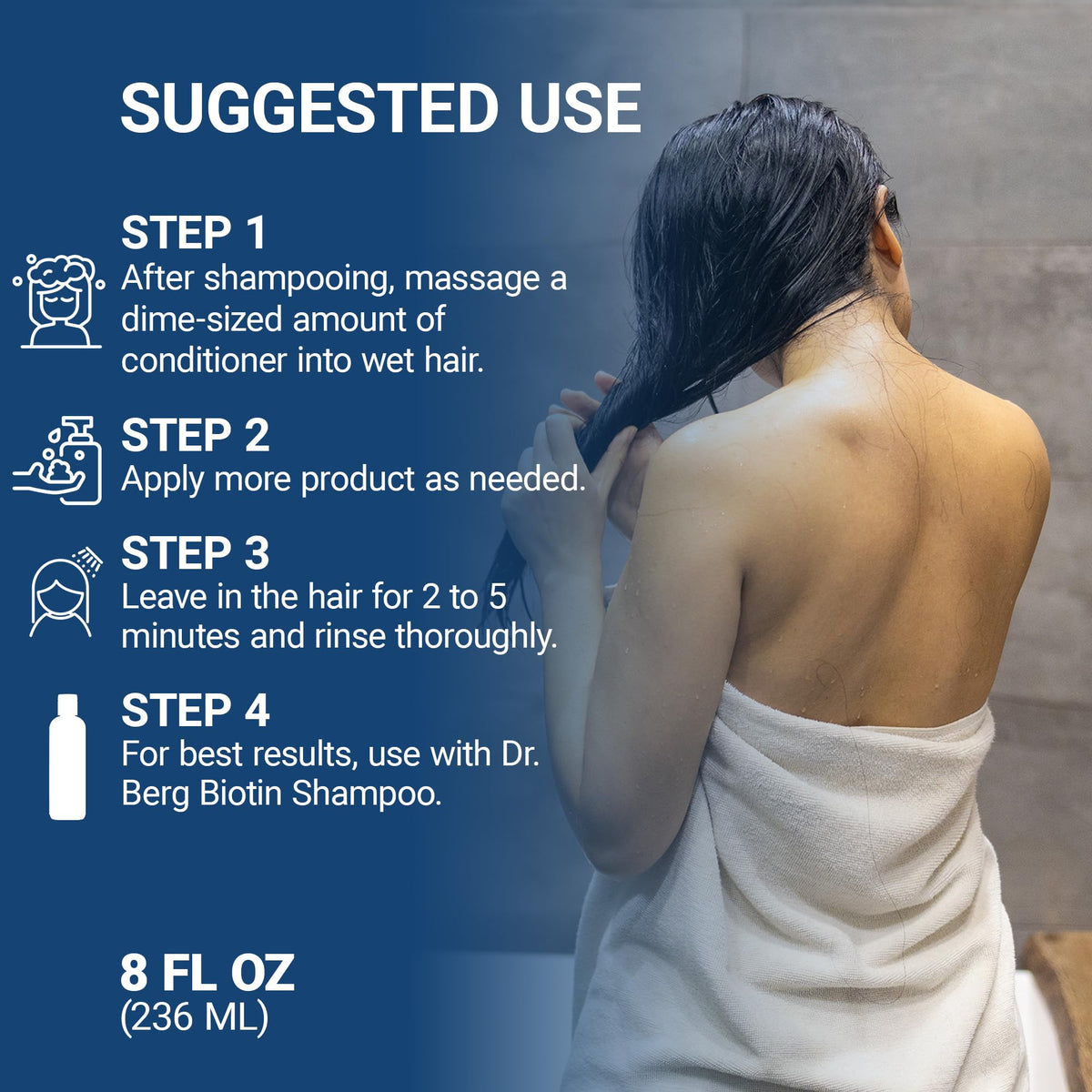 Dr. Berg before and after hair comparison showing reduced frizz
