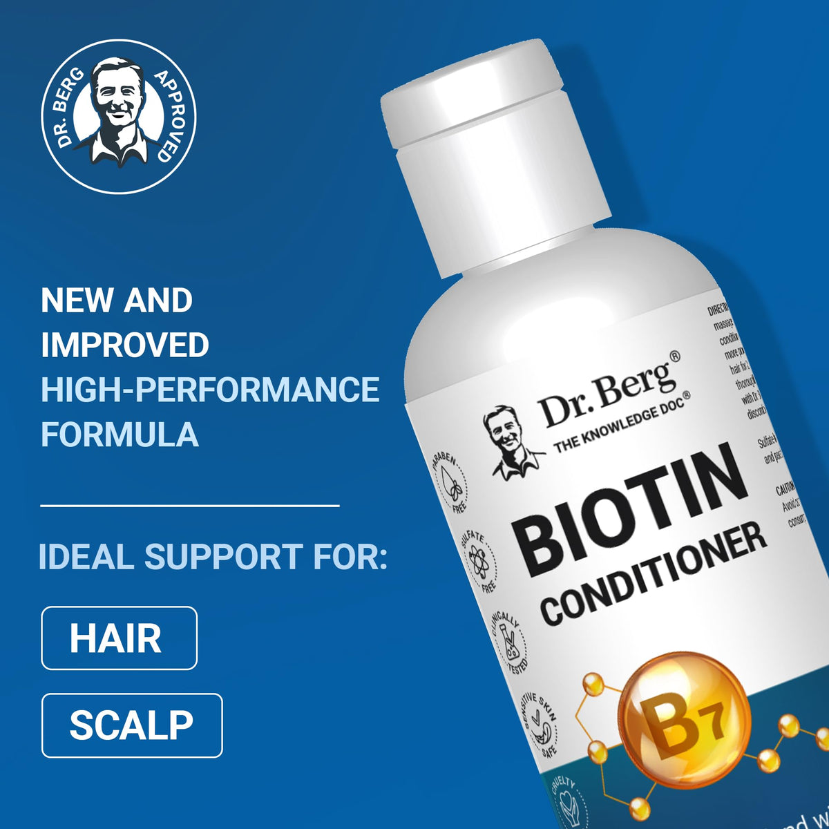 Dr. Berg conditioner texture on fingertip showing smooth spreadability