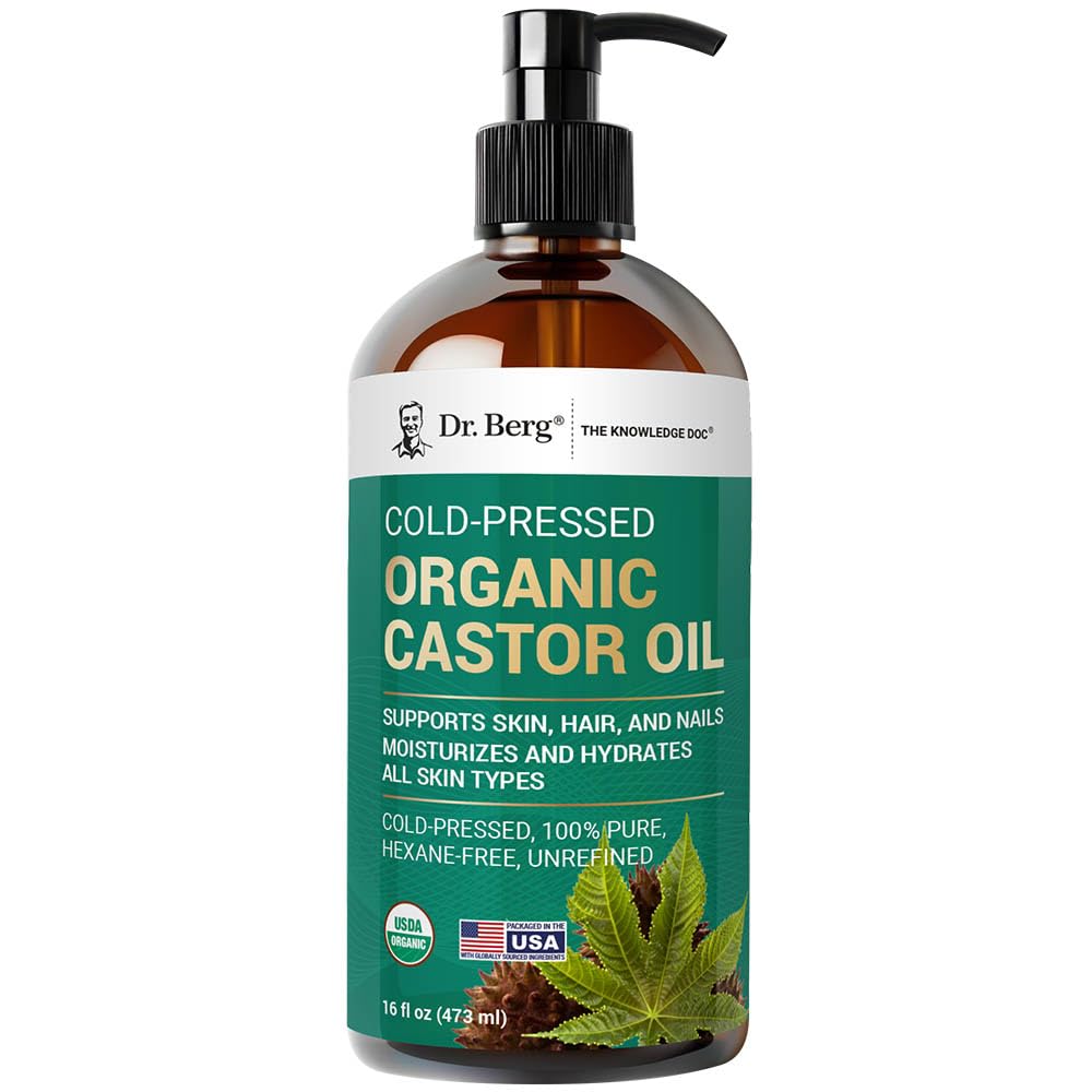 Dr. Berg bottle front packaging showing organic label and purity benefits