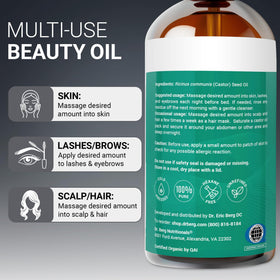 Dr. Berg label showing sourced in India and lab-tested quality verification