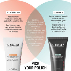 Dr. Brandt label close-up showing ingredients and clinical-inspired formula clarity