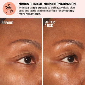 Dr. Brandt close-up texture with exfoliating crystals for gentle polishing