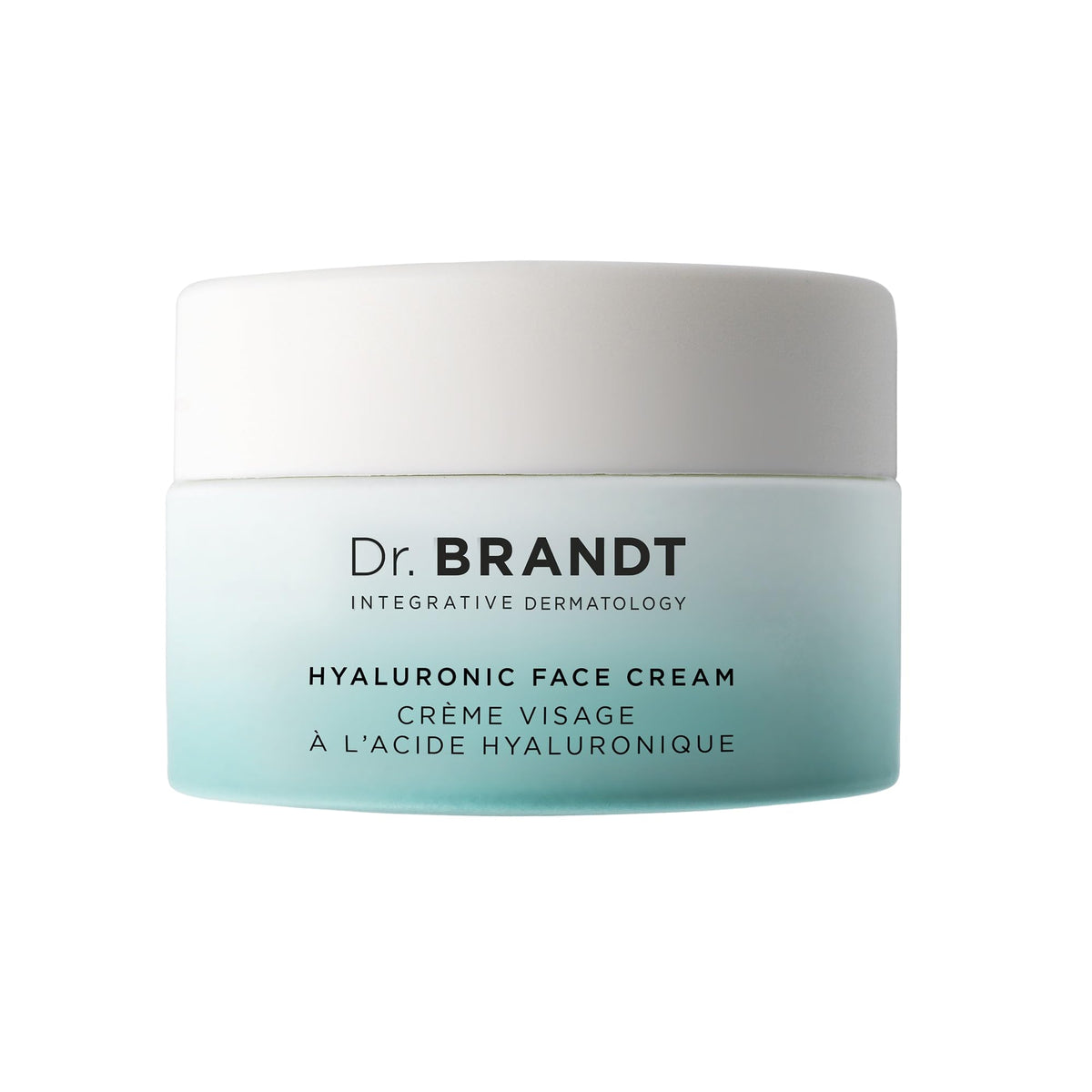 Dr. Brandt jar front showing product and brand for visible plumping benefit