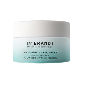 Dr. Brandt jar front showing product and brand for visible plumping benefit