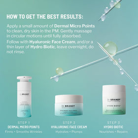 Dr. Brandt product on bedside table in nighttime routine suggesting PM use benefits