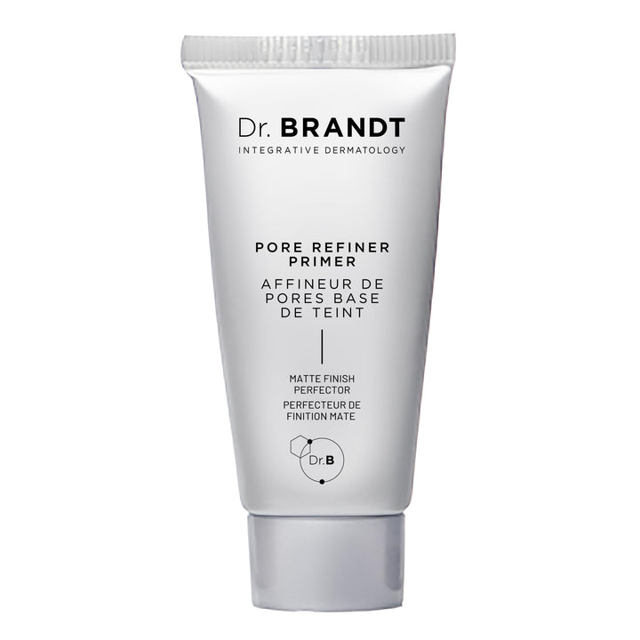 Dr. Brandt front packaging showing compact primer and product name for easy identification