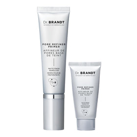 Dr. Brandt primer front packaging showing bottle and label for clear identification and trust